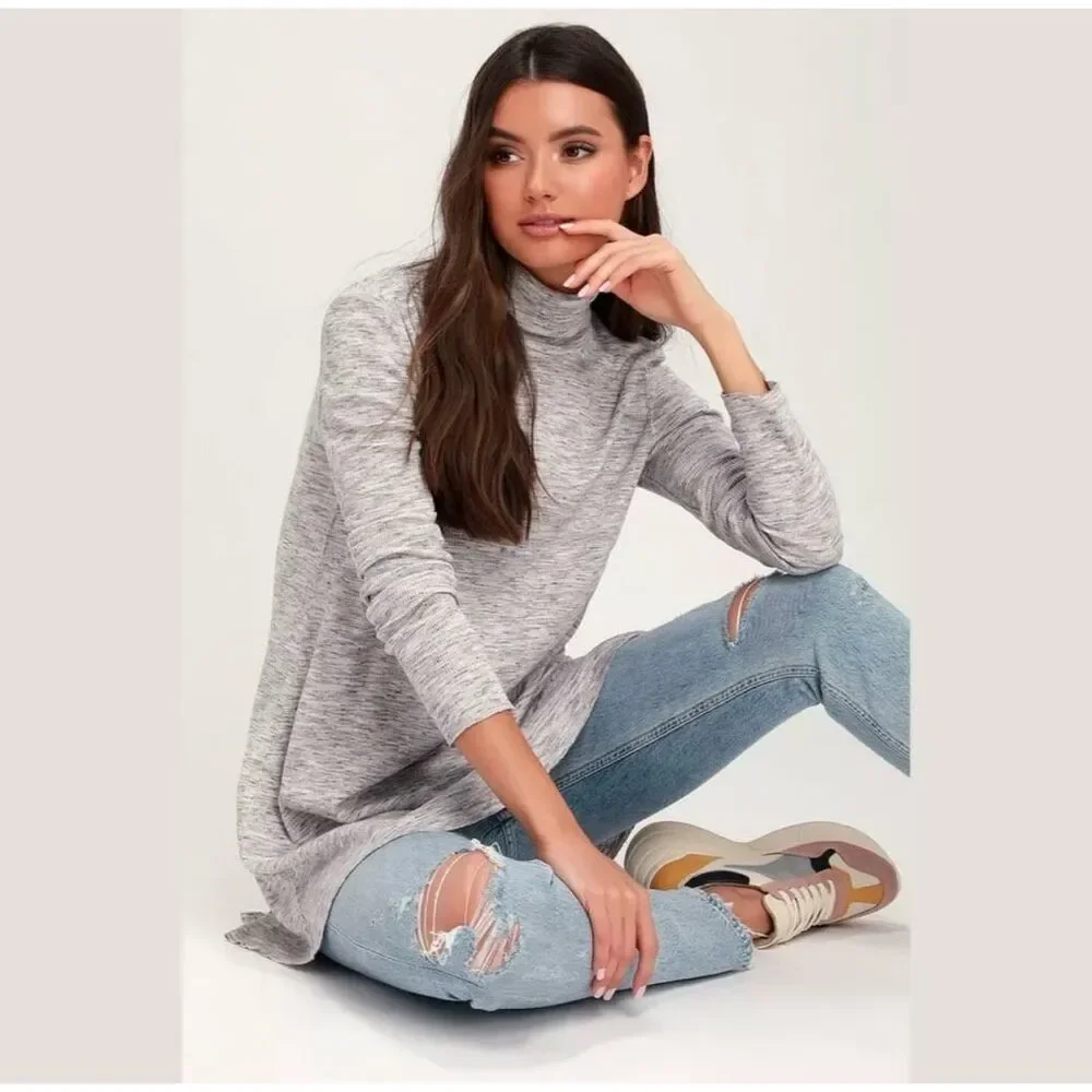 Free‎ People We The Free Long Sleeve Turtleneck Tunic Top Medium